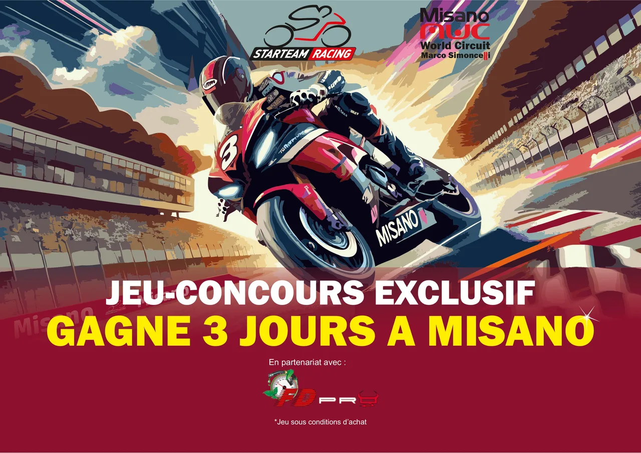 Jeu-concours exclusif : Gagnez 3 jours de roulage sur le circuit de Misano !