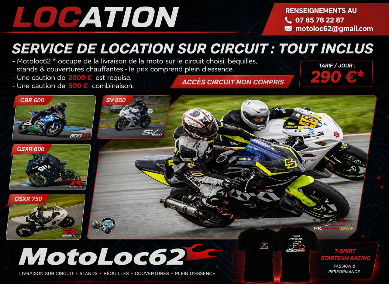 Location moto circuit